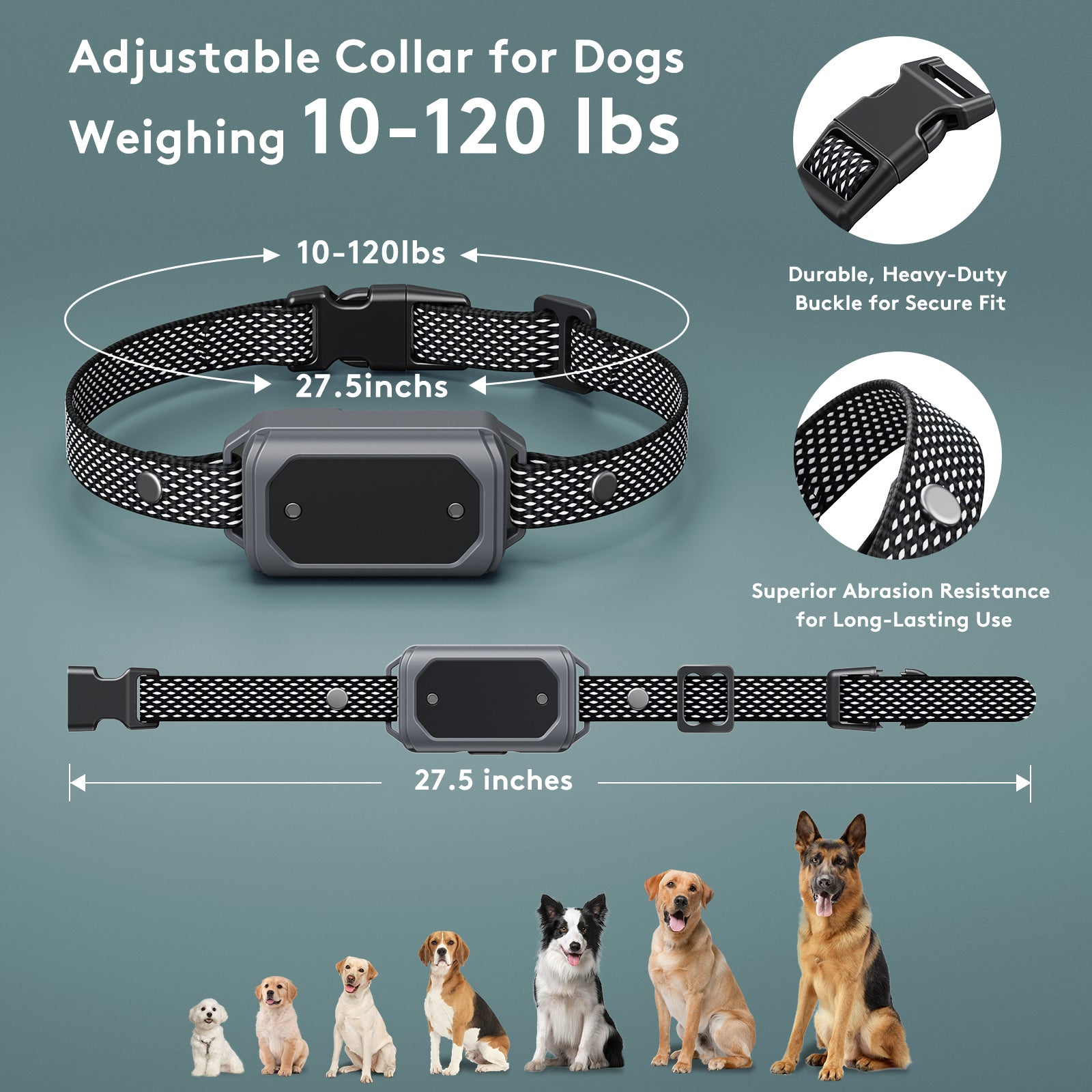 Petnology 2-in-1 Wireless Dog Fence and Training Collar Gray